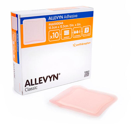 Smith & Nephew Allevyn Adhesive Foam Dressing, Size 12.5 cm x 12.5 cm - Box of 10