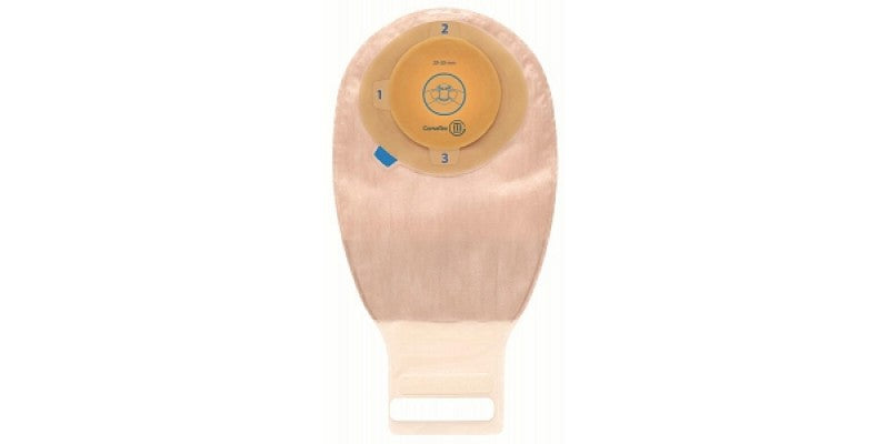 Convatec Esteem Moldable 1-Piece Tan Drainable Pouch, Size Medium 20-30mm 413521 — Box of 10 — product image