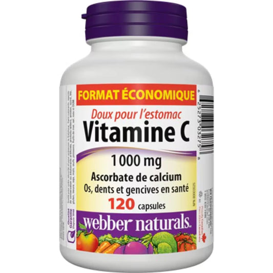 Webber Vitamin C Calcium Ascorbate Stomach Friendly 1000 mg product detail