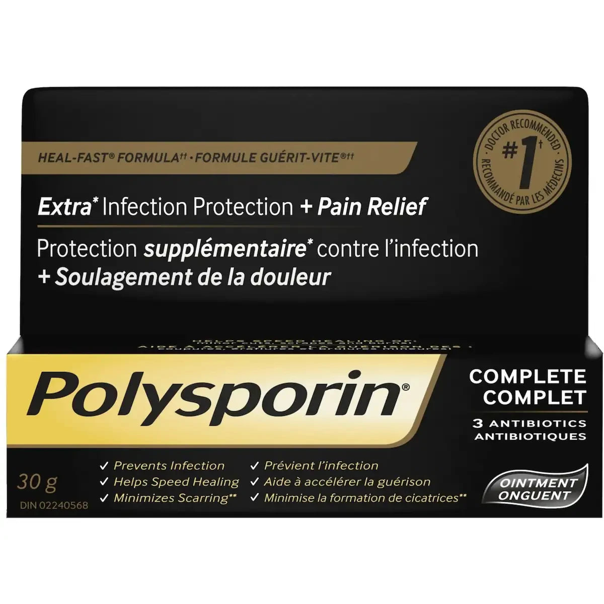 Polysporin Complete Antibiotic Ointment, Heal-Fast Formula product image