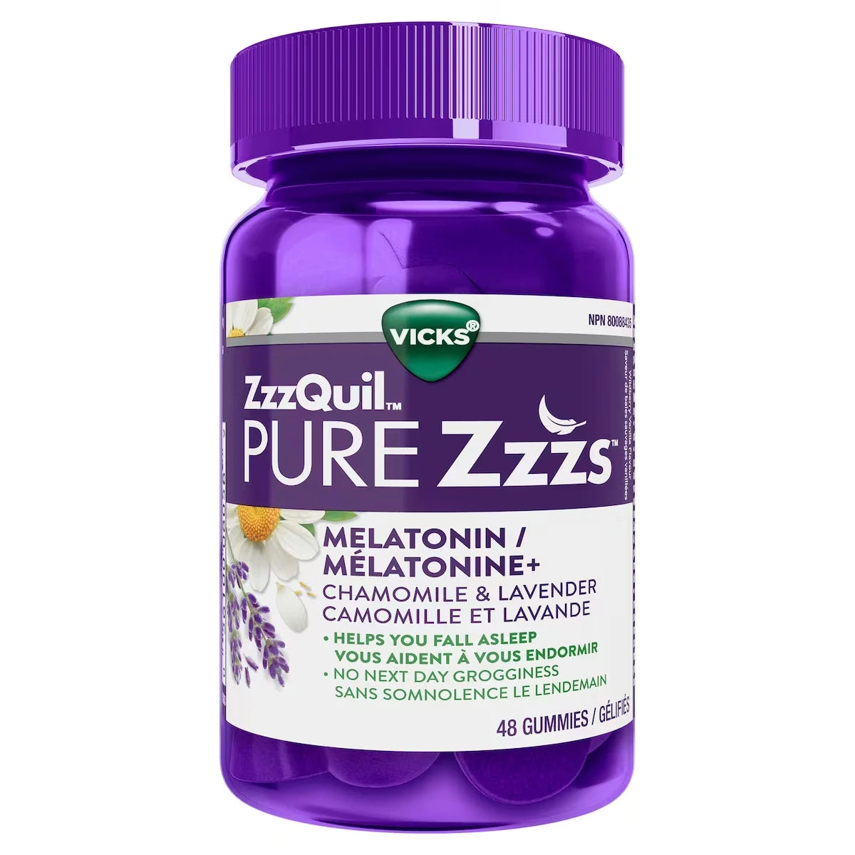 Vicks ZzzQuil PURE Zzzs Melatonin Sleep Aid product image