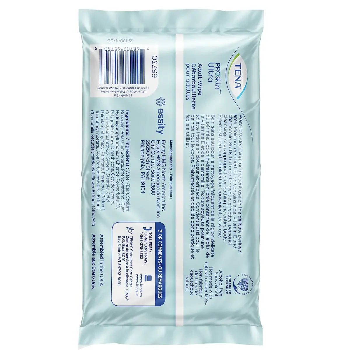 Tena Skincare Incontinence Adult Wipe Pre-Moistened Adult Washcloth product detail