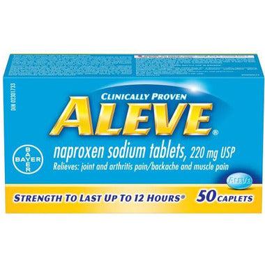 Clinically proven aleve 50 caplets
