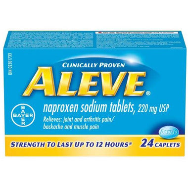 Aleve pain reliever 24 caplets