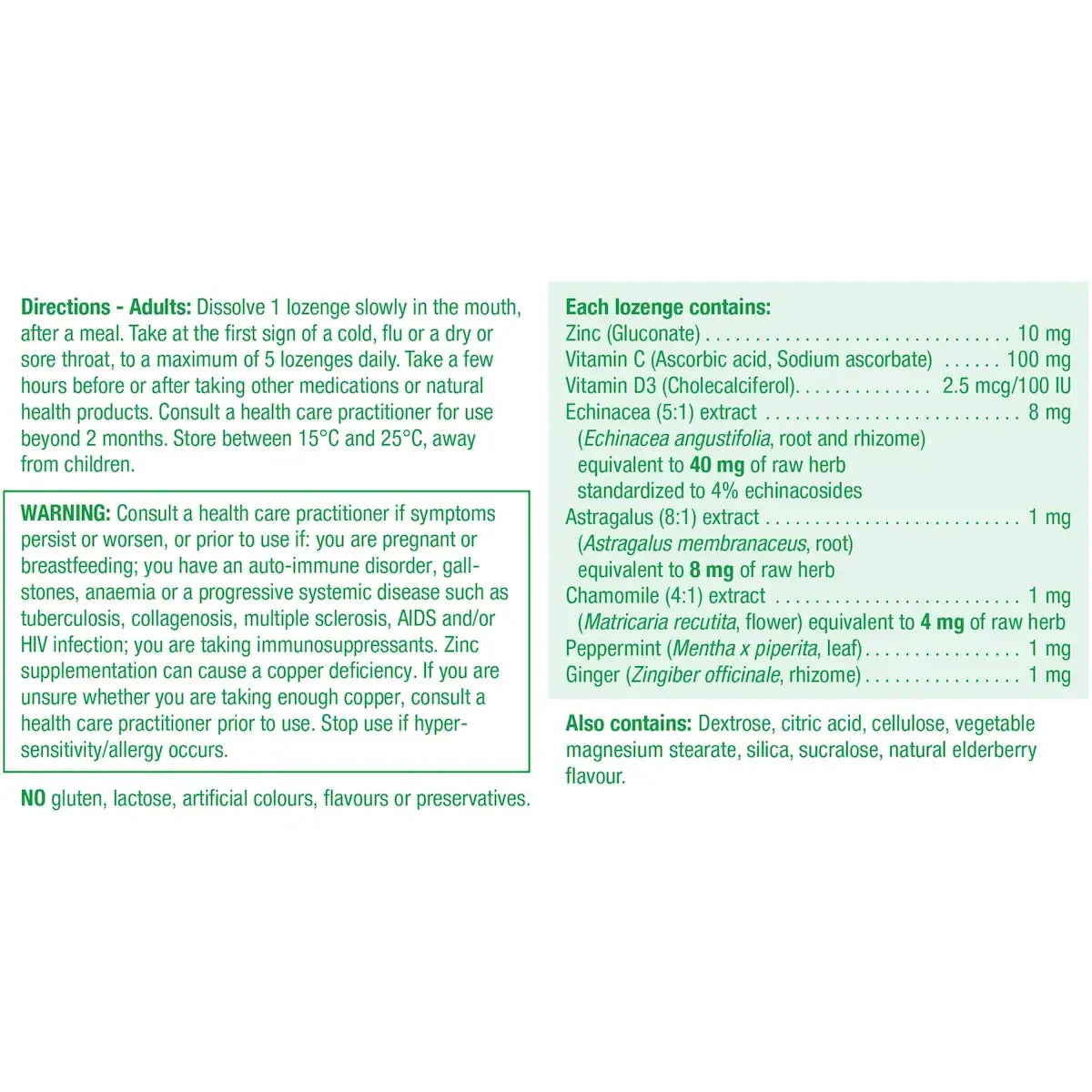 Jamieson Zinc Lozenge Elderberry product detail
