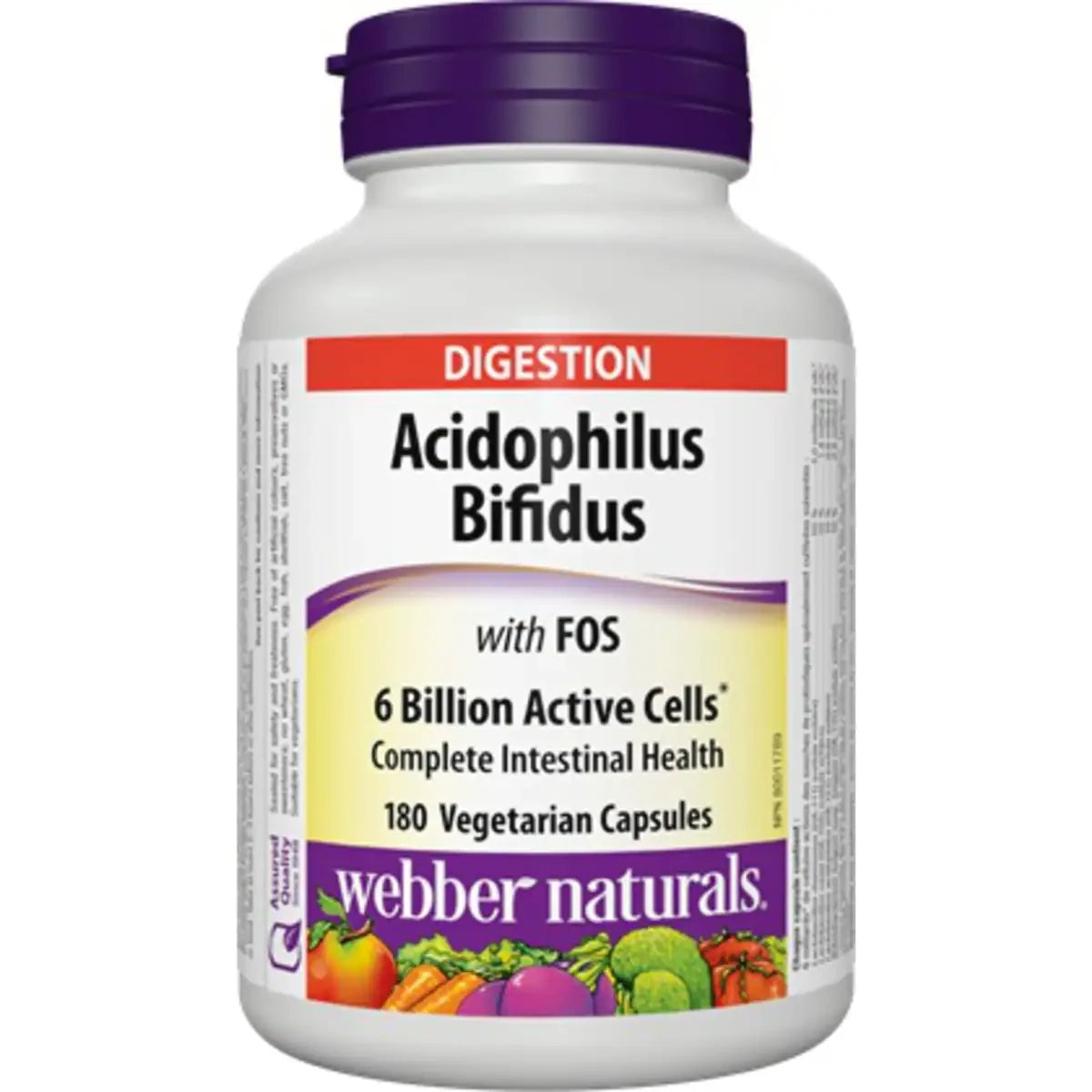 Webber Acidophilus Bifidus with FOS 6 Billion Active Cells view 2