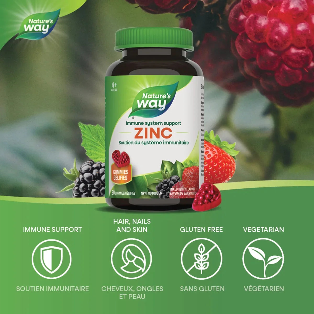 Nature's Way Zinc Gummies product detail