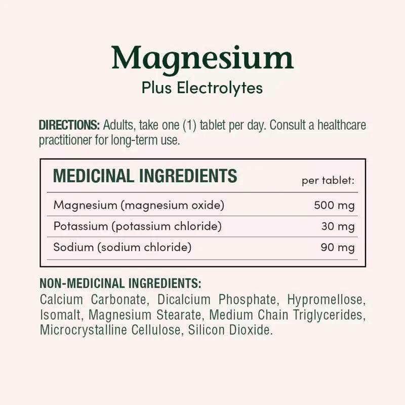Nature's Bounty Magnesium with Electrolytes Supplement, Helps Maintains Muscle Function, 500mg product detail