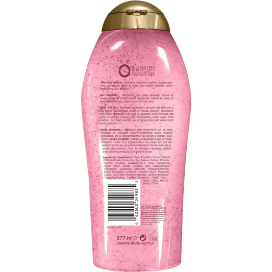 OGX Pink Sea Salt & Rosewater Gentle Soothing Body Scrub product detail