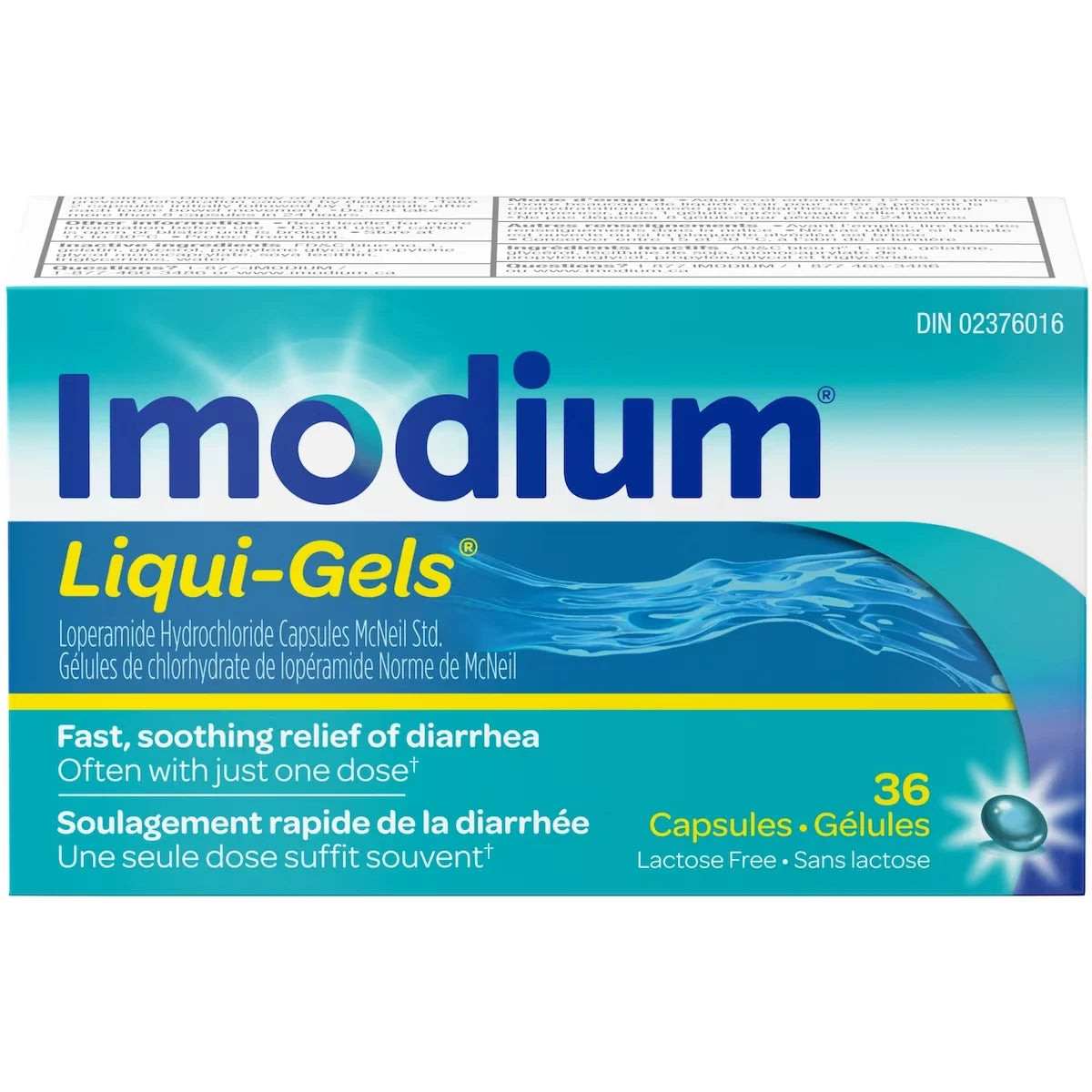 Imodium Diarrhea Relief, Liqui-Gels, 36 Count product image