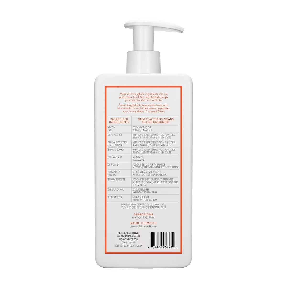 Native Daily Clean Citrus & Herbal Musk Conditioner product detail