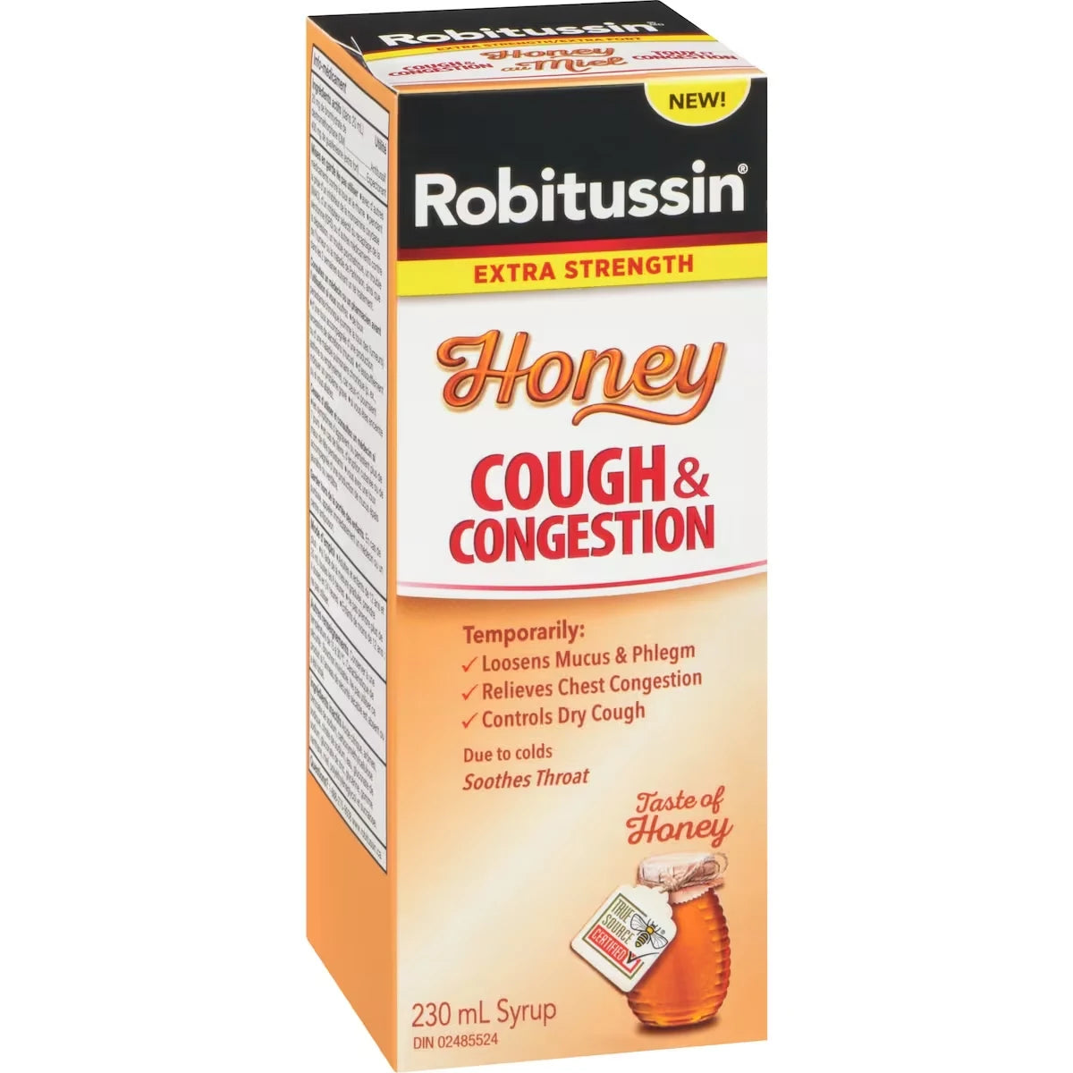 Robitussin Cough & Congestion Syrup Honey Extra Strength 230 ml product detail