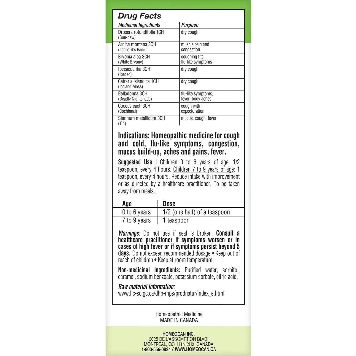 Homeocan Kids 0-9 Day Syrup product detail