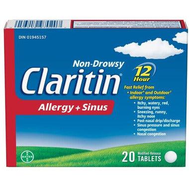 Claritin Allergy + Sinus 20 tablets