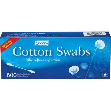 Option Plus Cotton Swabs