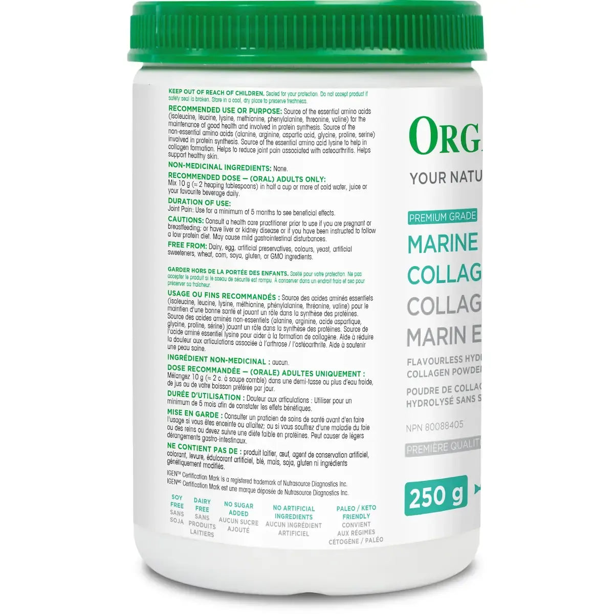 Organika Marine Collagen product detail