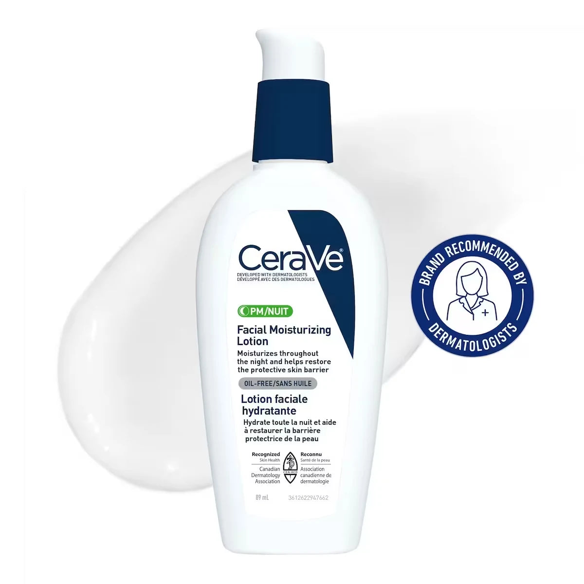 CeraVe PM Facial Moisturizing Lotion For Sensitive Skin 89 mL product detail