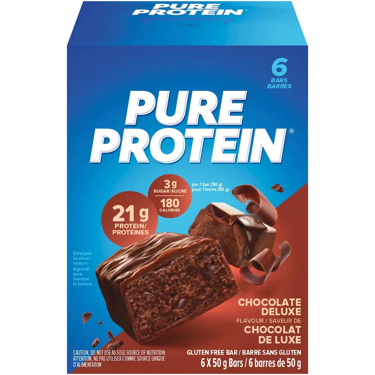Pure Protein Bars, Chocolate Deluxe, Gluten Free Snack Bars view 2