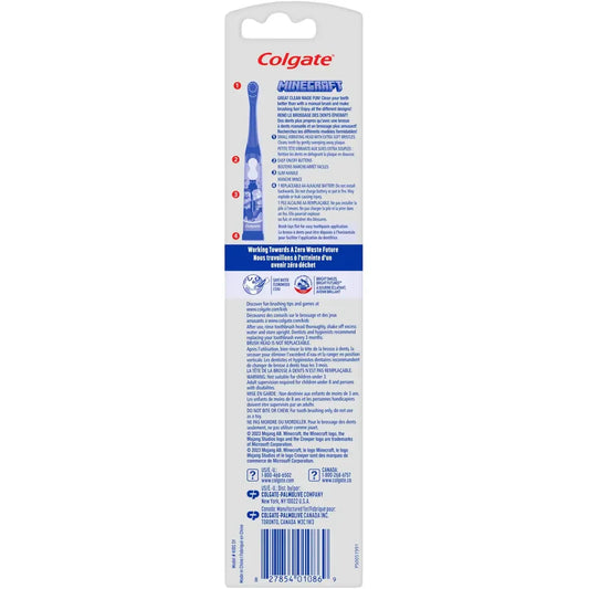 Colgate Kids Battery Powered Minecraft Toothbrush, 1 Ct 1 count product detail