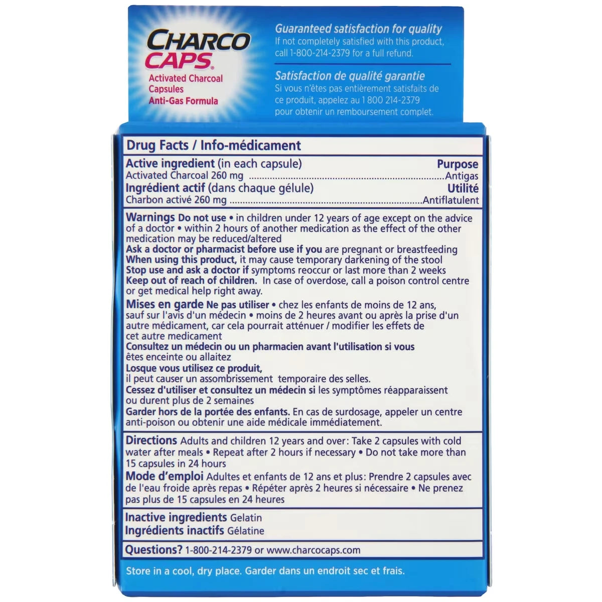 Charcocaps Anti-Gas Detoxifying Formula product image