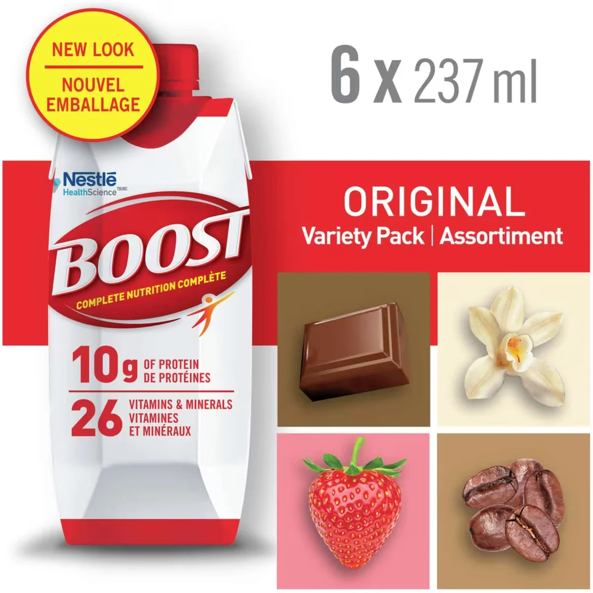 Boost Original Variety Pack Meal Replacement Drink, 6 × 237 ml alternate view
