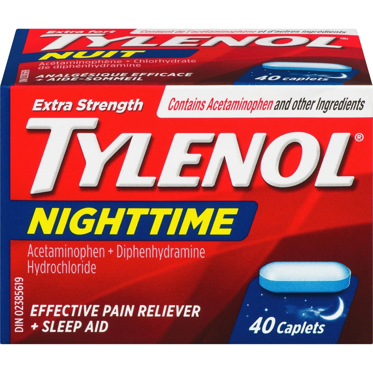 Tylenol Extra Strength Nighttime Pain Relief & Sleep Aid product image