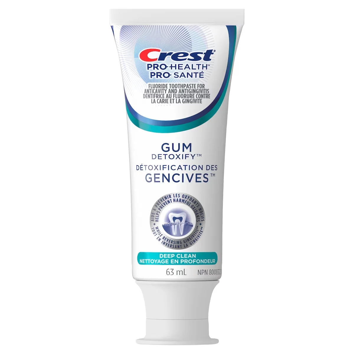 Crest Gum Detoxify Deep Clean Toothpaste, 63 mL product image