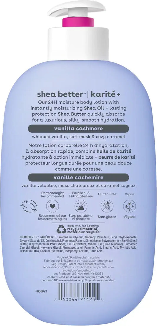eos Shea Better 24H Moisture Body Lotion, Vanilla Cashmere 473 mL product detail