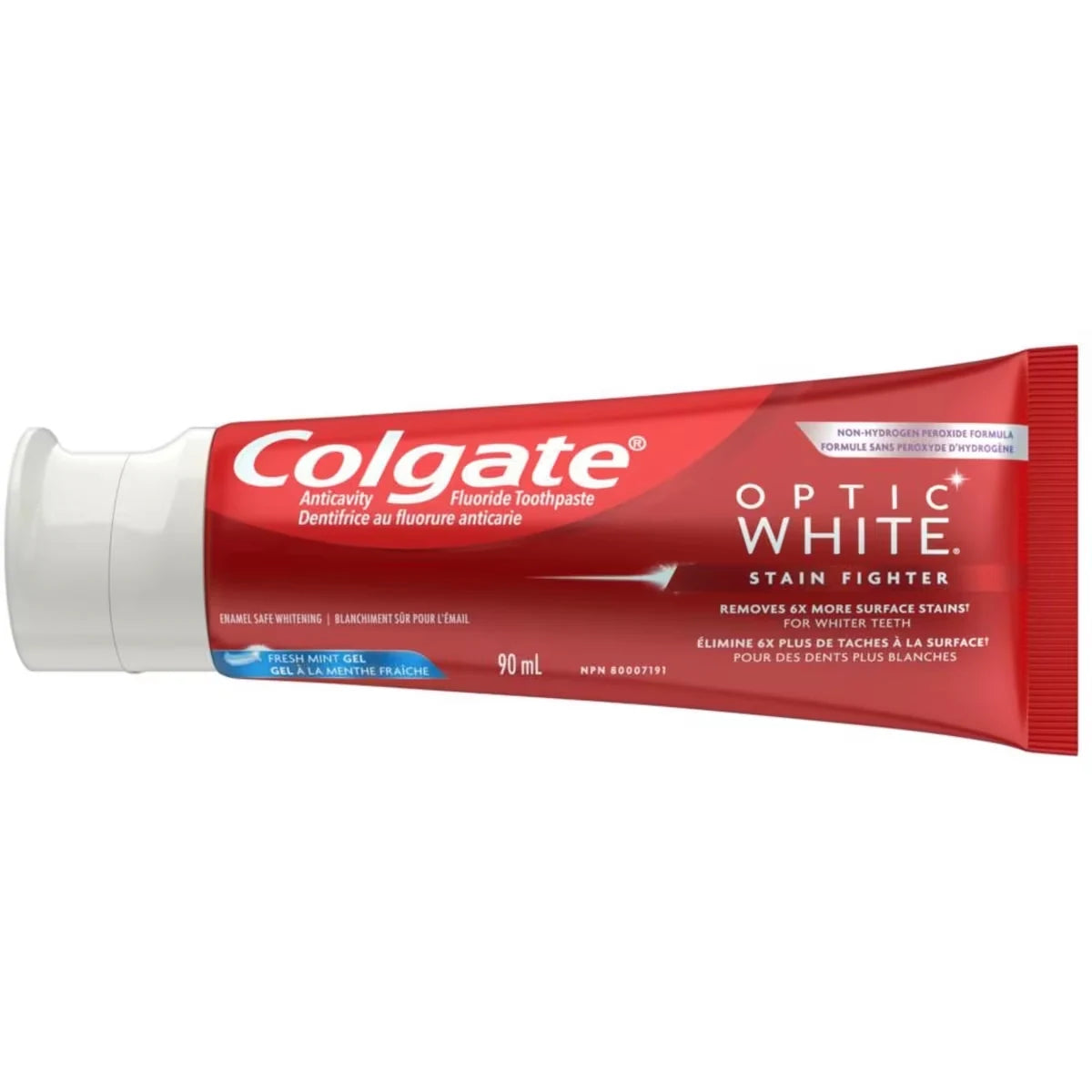 Colgate Optic White Stain Fighter Teeth Whitening Toothpaste, Fresh Mint Gel 90 mL product detail