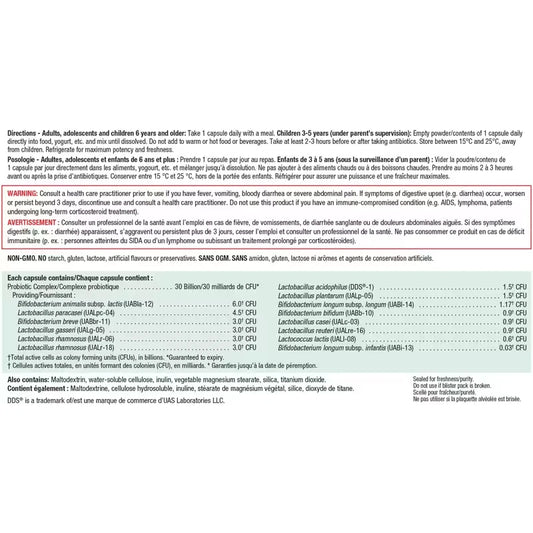 Jamieson 30 Billion Probiotic Capsule 30 count product detail