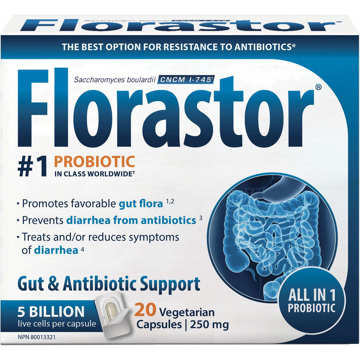 Florastor probiotic 20 capsules