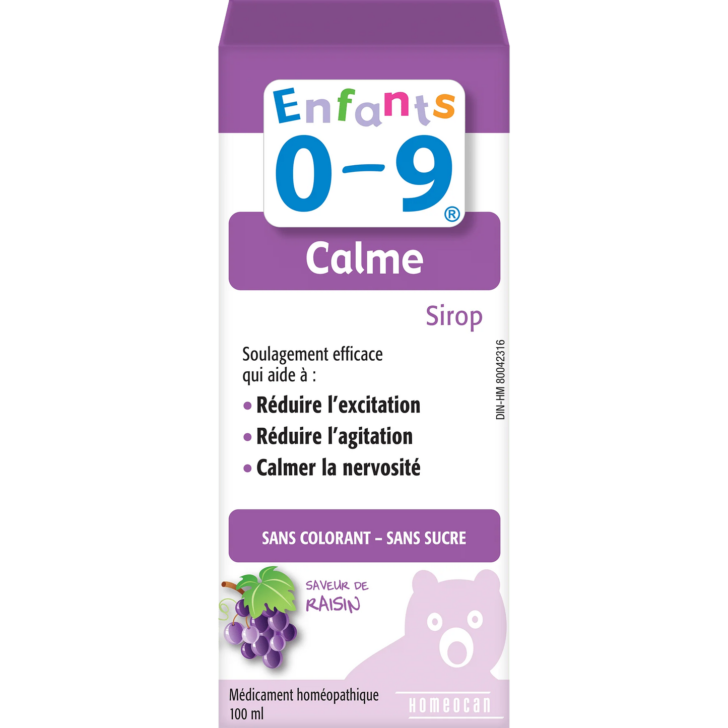 Enfants 0-9 Calme Sirop