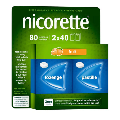 Nicorette Nicotine Lozenges, 2 mg, Fresh Fruit product detail