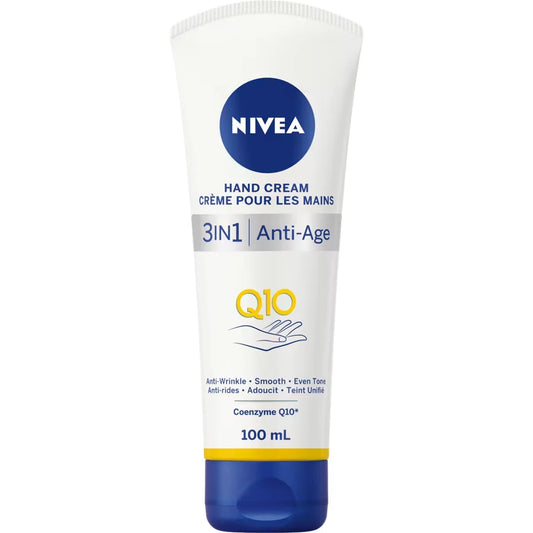 Nivea 3-in-1 Q10 Anti-Age Hand Cream front package