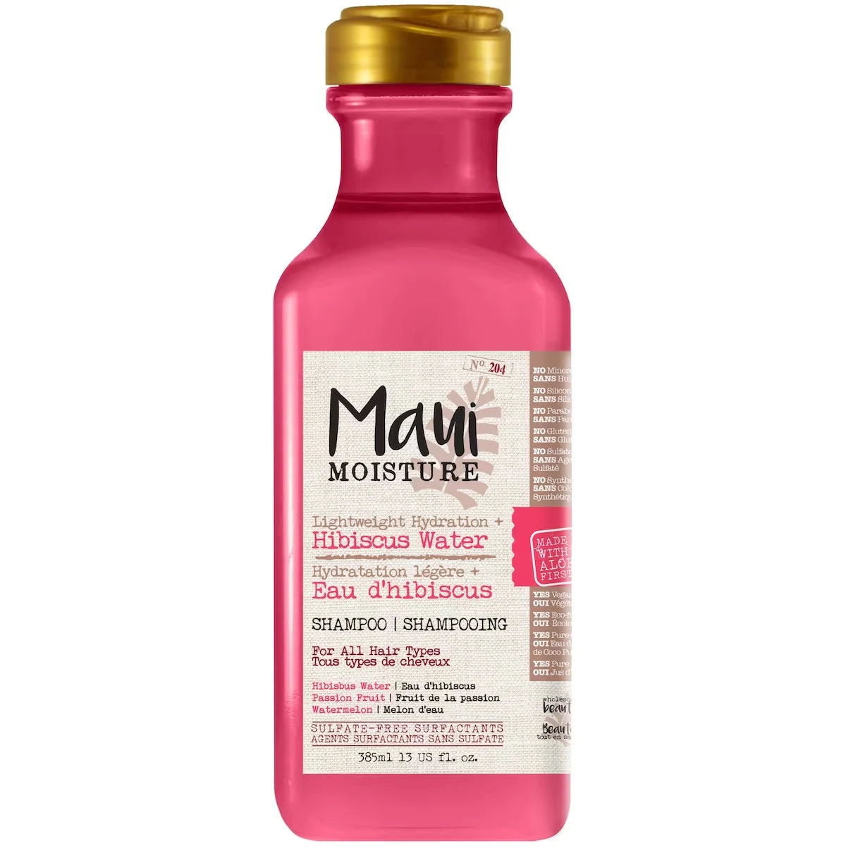 Maui Moisture Lightweight Hydration + Hibiscus Shampoo front package