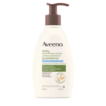 Aveeno Daily Moisturizing Lotion Sheer Hydration front package