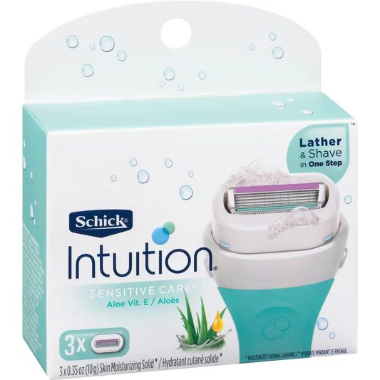 Schick Intuition Naturals Sensitive Care Womens Razor Refills with Vitamin E & Aloe product detail