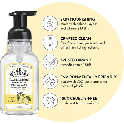 J.R.Watkins Lemon Foaming Hand Soap product detail
