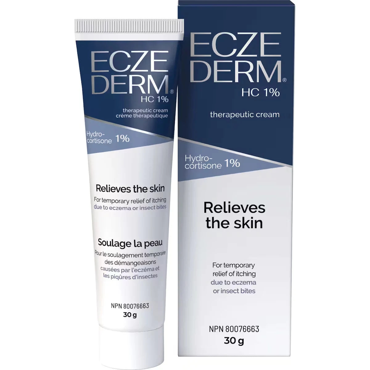 Eczederm HC 1% therapeutic cream with 1% hydrocortisone front package