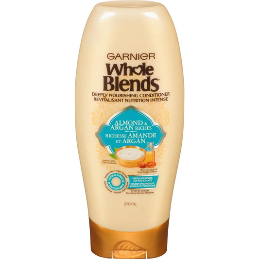 Garnier Whole Blends Conditioner, For Dry Hair, Almond & Argan Oil front package