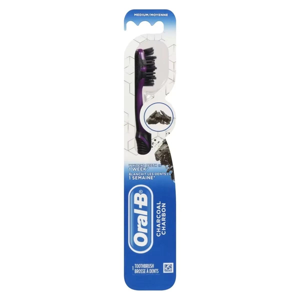 Crest Advanced Whitening Charcoal Toothbrush, Medium, 1 Count product image