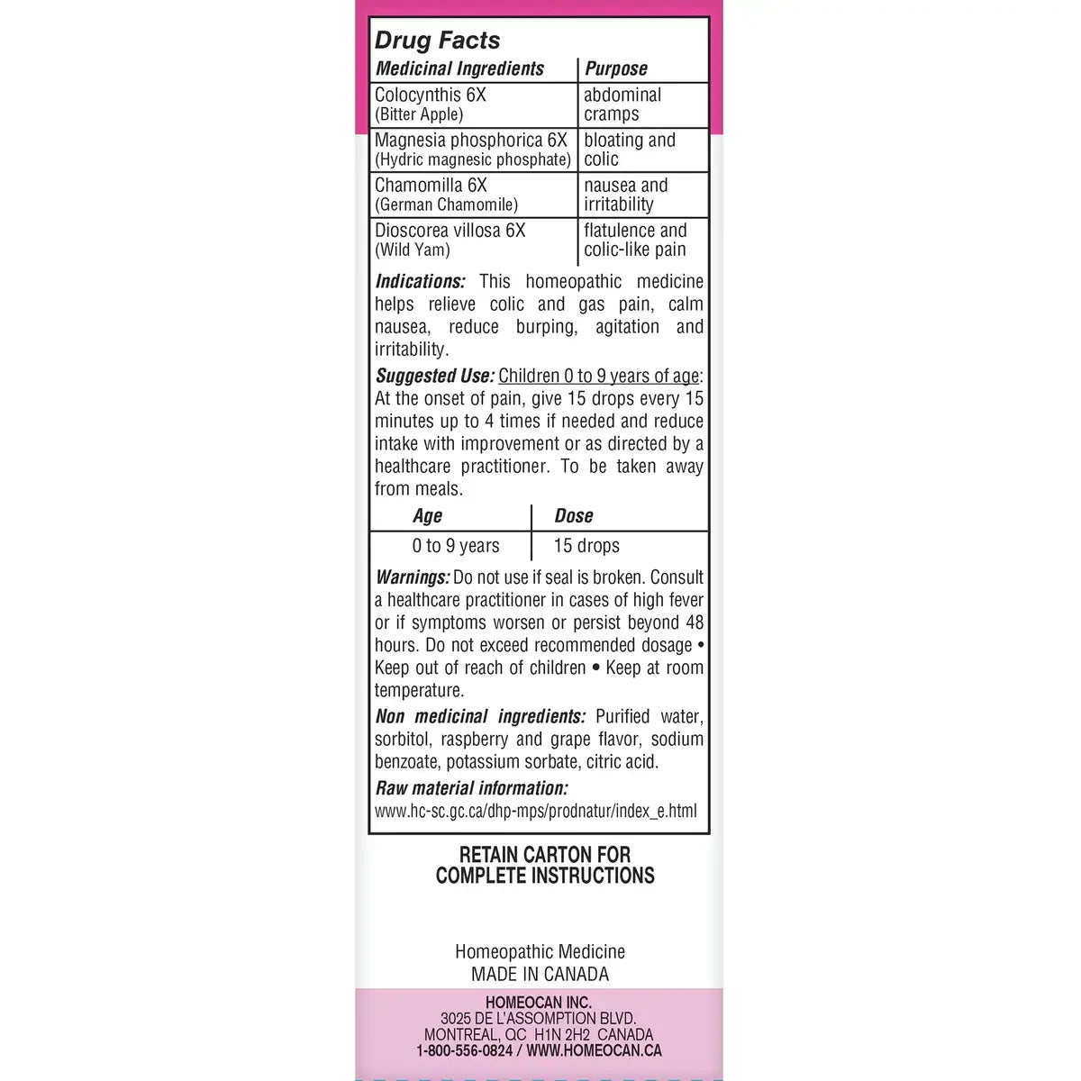 Homeocan Kids 0-9 Colic product detail