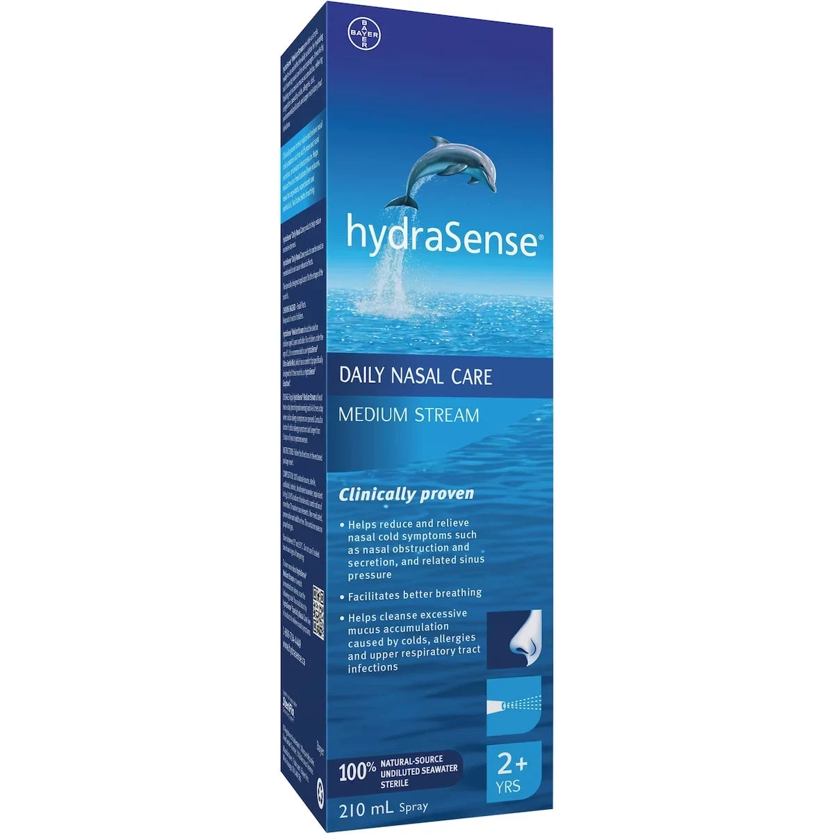 Hydrasense Medium Stream Nasal Spray, 210 mL product package