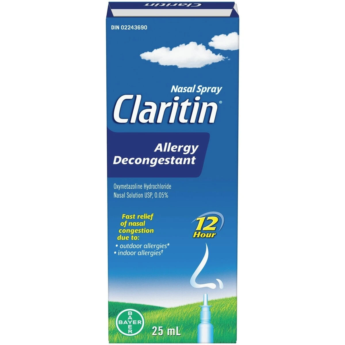 Claritin Allergy Decongestant Nasal Spray, Fast Acting Relief, 25 mL product image