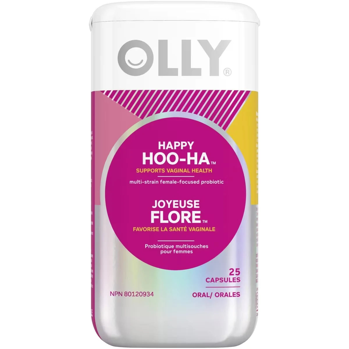 OLLY Capsules Happy Hoo Ha front package