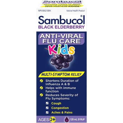 Sambucol Black Elberberry Kids Syrup front package