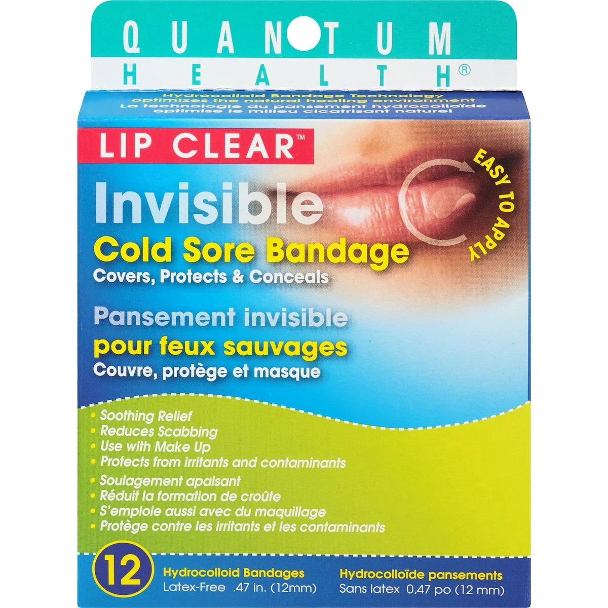 Lipclear Invisible Cold Sore Bandage front package