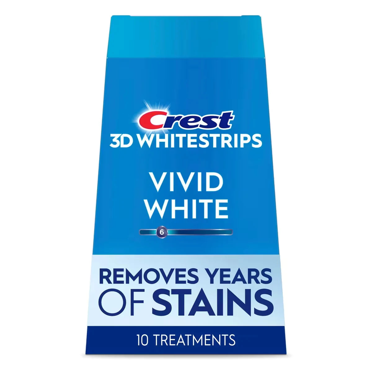 Crest 3D White Whitestrips Classic Vivid, 10 Treatments front package