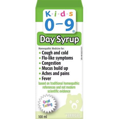 Homeocan Kids 0-9 Day Syrup front package