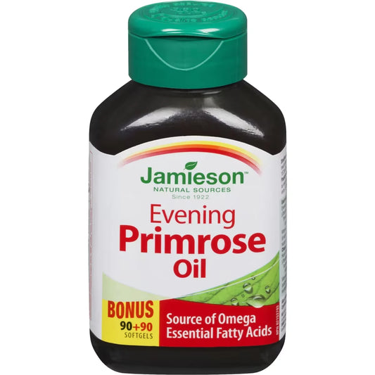 Jamieson Evening Primrose Oil Softgels, 500 mg front package